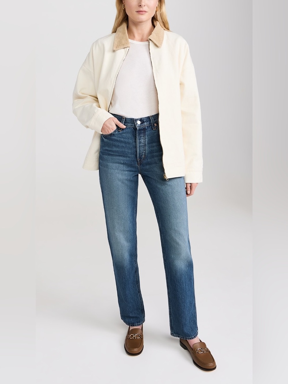 Alex Mill Carla High Rise Straight Jeans Vintage 28 - Picture 13 of 14